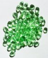 100 4x6mm Transparent Peridot Drop Beads